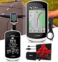 Vista 10 de Garmin Edge Explore 2 (montaje eléctrico) - Computadora de bicicleta - Pantalla táctil y GPS de ciclismo fácil de usar, mapas y tráfico - Caja