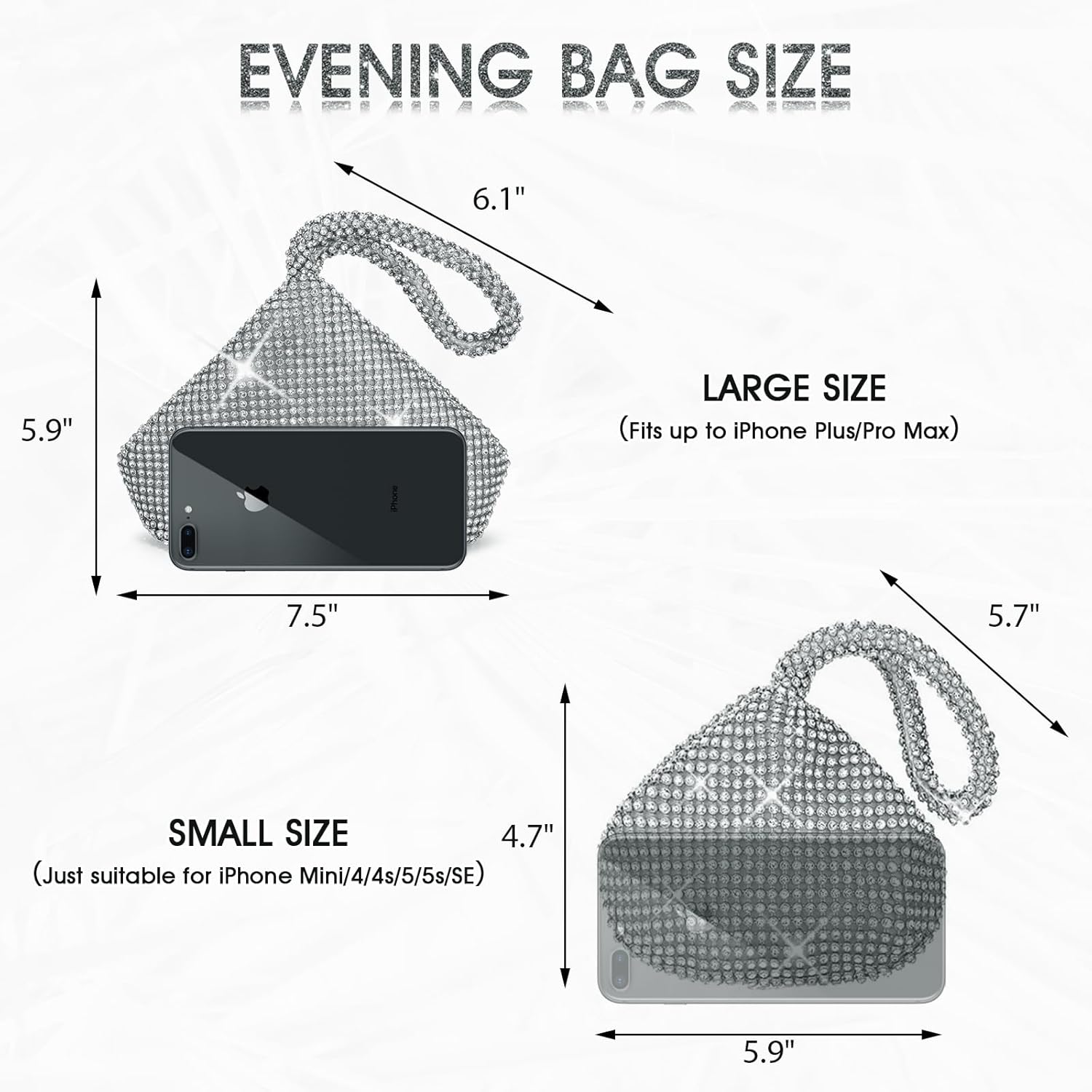 JIAN YA NA Fashion Women Bridesmaid Lady Girl Bride Evening Clutch Bag for Prom Cocktail Party Wedding Engagement | Fashion, Bridesmaid, Lady, Girl, Bride, Evening - Image 5