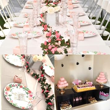 Kslong 50pcs Pink Butterfly Favor Boxes Girl Baby Shower Butterfly Candy Box Decoration Party Wedding Birthday Small Butterfly Gift Boxes(Pink)