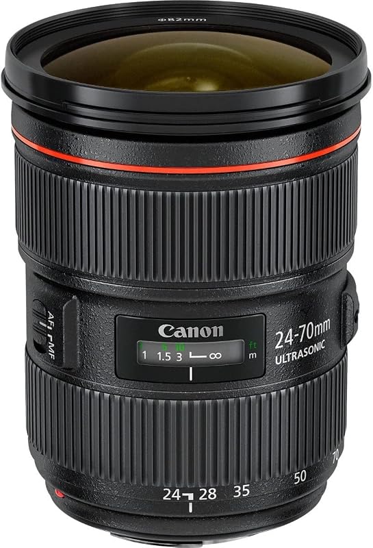 EF 24-70mm f/2.8L II USM Standard Zoom Lens Black | Combines 2 types of aspherical lenses to reduce spherical