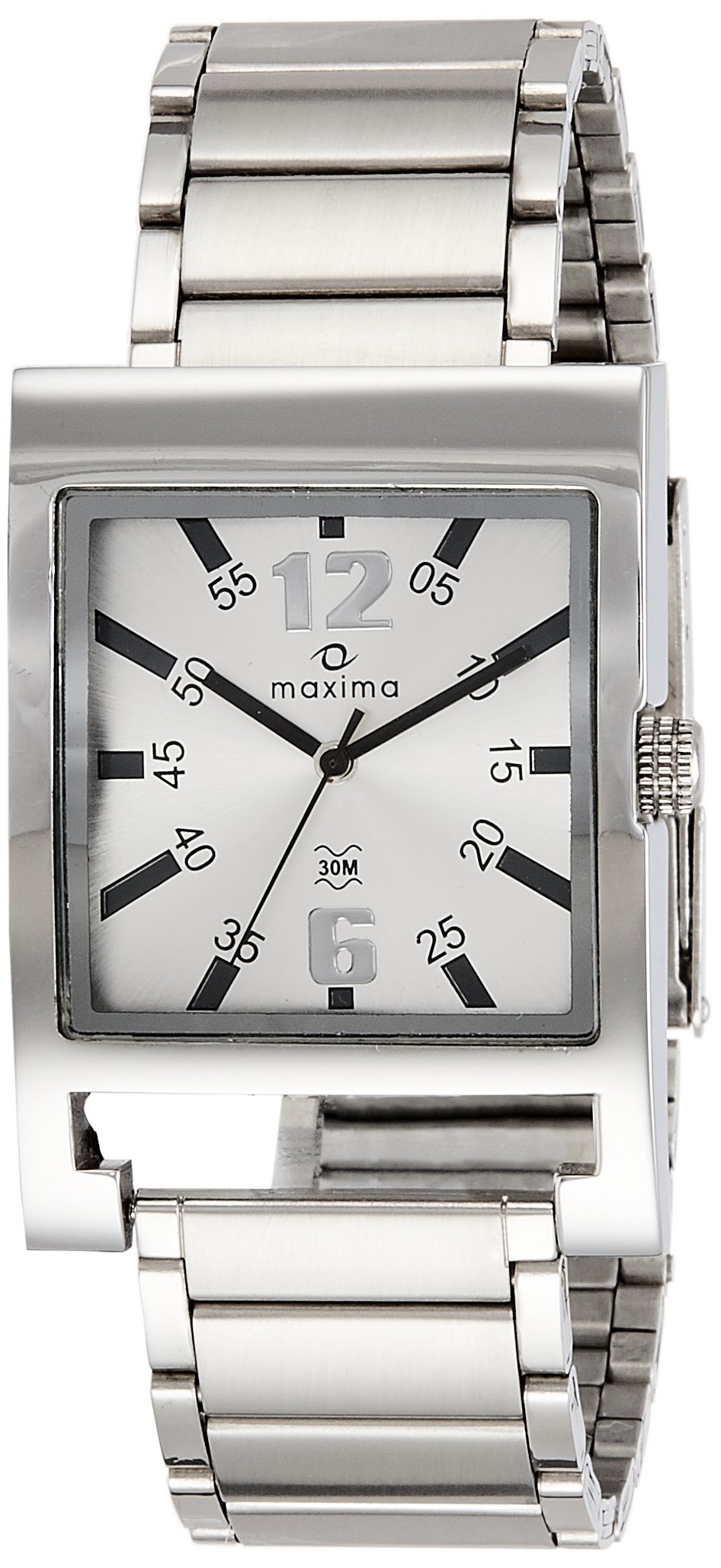Maxima Stainless Steel Analog Silver Dial Men Watch-42751Cmgi, Silver Band (B01LPVBEY8) Amazon Price History, Amazon Price Tracker