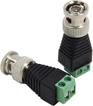 BNC maschio senza saldatura adattatore morsetto vite Confezione BNC maschio senza saldatura adattatore morsetto vite Confezione