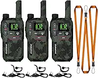 BAOFENG Rádios Comunicadores Gt-18 para Crianças E Adultos, de Longo Alcance, Recarregáveis E Sem Licença, com Bateria de 1500 Mah, 22 Canais com Noaa, Função de Busca Automática para Camping