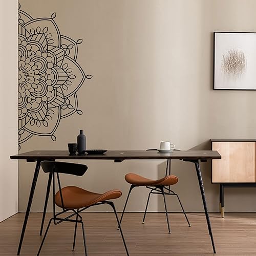 Miniatura 2 de Calcomanía de pared con diseño de mandala para dormitorio, decoración de pared, vinilo extraíble, para meditación, yoga, estudio, sala de arte,