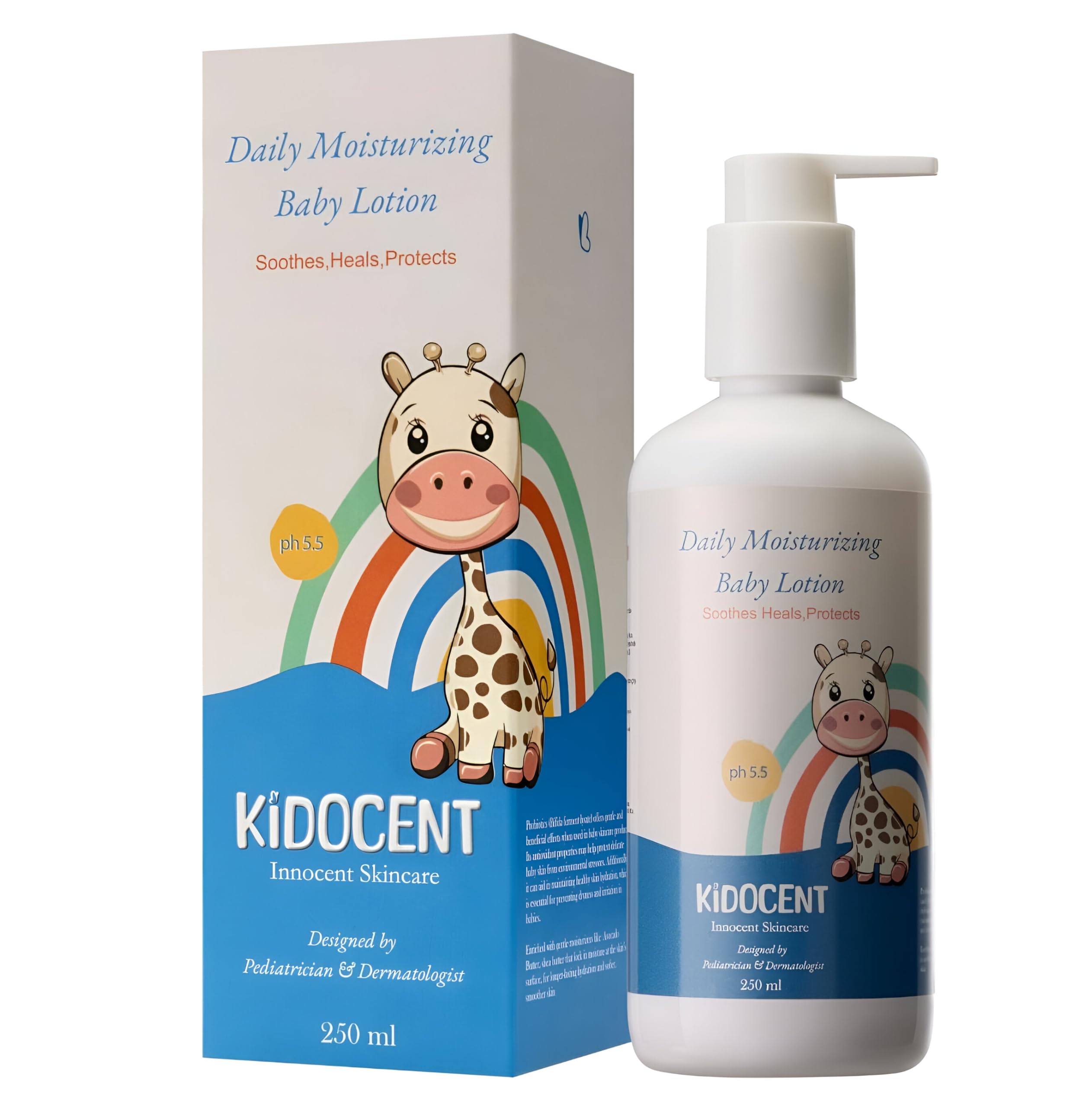 KIDOCENT Daily Moisturizing Baby Lotion | pH 5.5 | Soothes, Heals, Protects | Enriched with Avocado Butter & Calendula | Paraben-Free, Probiotic Formula, Dermatologist & Pediatrician Approved-image-15
