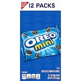 OREO Mini Chocolate Sandwich Cookies, 12 Snack Packs