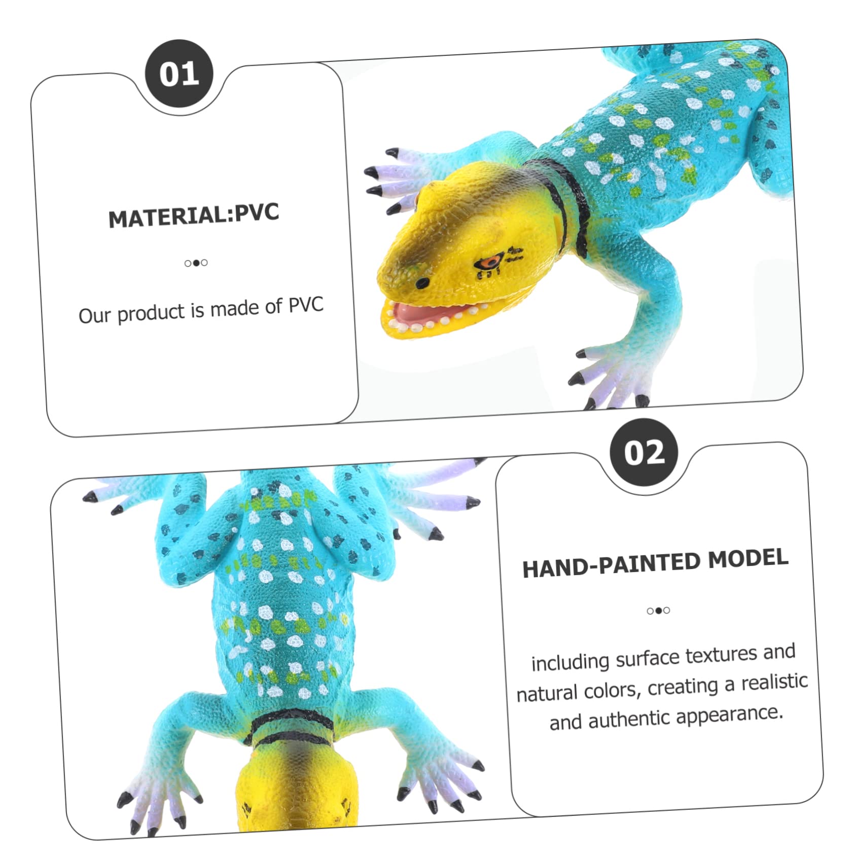 Amazon.co.jp: Kisangel リアル精巧な PVC製 トカゲの模型 爬虫類