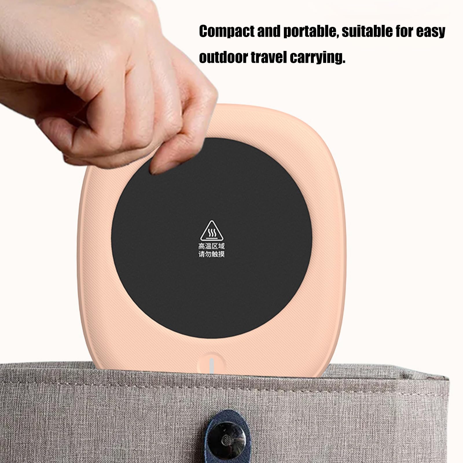Chauffe-boissons USB portable réglable avec réglage de la température - Coussin chauffant pour tasses à café - Sous-verres thermiques pour bureau, maison, lait, thé, eau