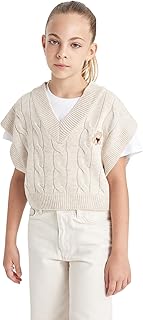 سويت شيرت تريكو بقصة واسعة للبنات، C6935A8 من ديفاكتو