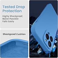 Vista 10 de FireNova Designed for iPhone 13 Pro Max Case, Silicone [Camera Protection] Phone Case with [2 Screen Protectors], Soft Anti-Scratch Microfiber Deep