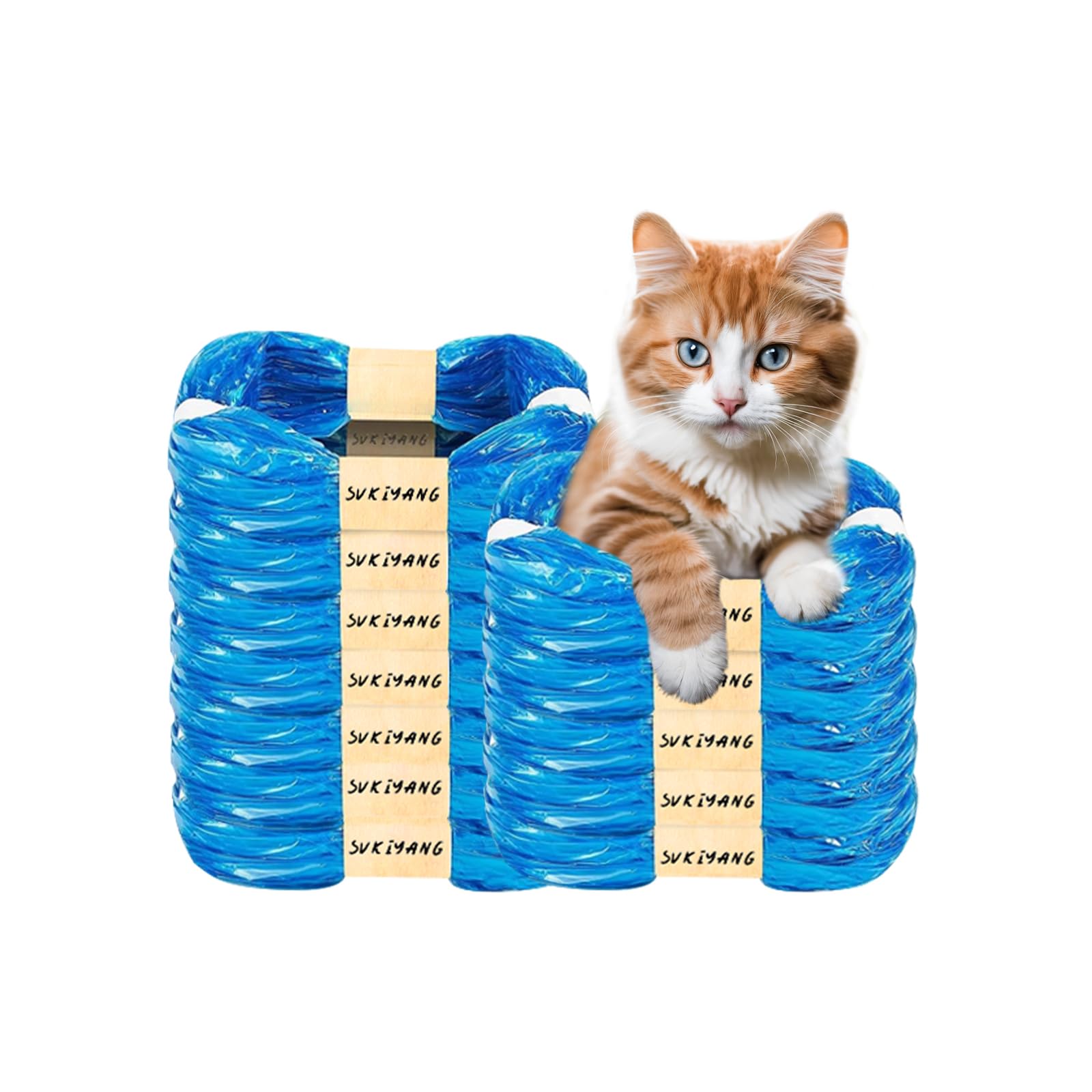 12 Cartuchos de Recarga para Cubos de Basura para Gatos, Cartucho de Recambio de 7 Capas de Material EVOH