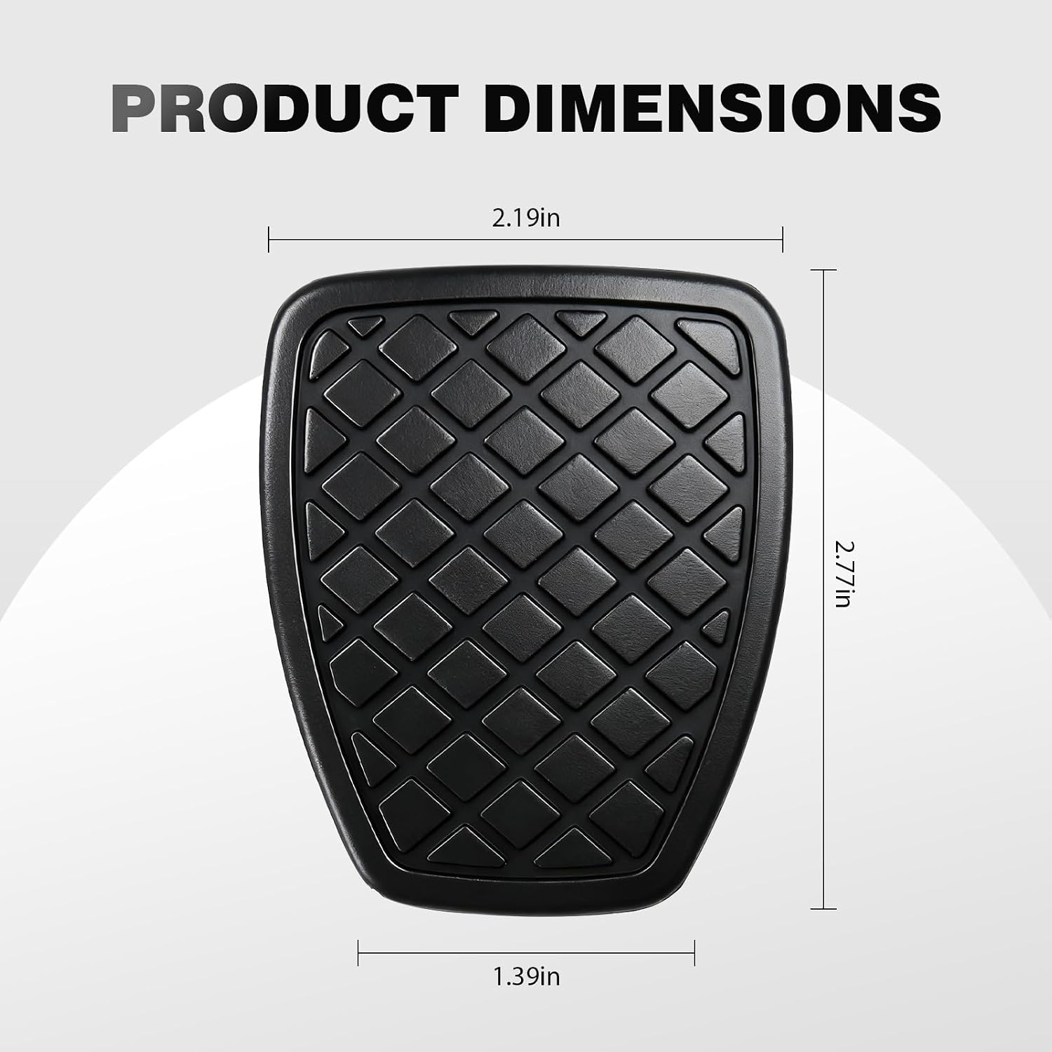 36015GA111 Clutch Brake Pedal Pad Rubber Cover, Foot Pedal Accessories Compatible with Subaru Forester Impreza Legacy Outback WRX, Replaces # 36015GA110