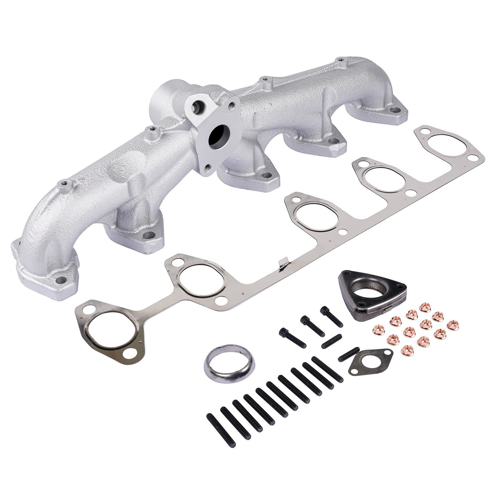 Collettore di scarico + guarnizione compatibile con Mul-tivan T5 T0uareg 2.5 TDI BNZ BPC BPE BPD 070253031F