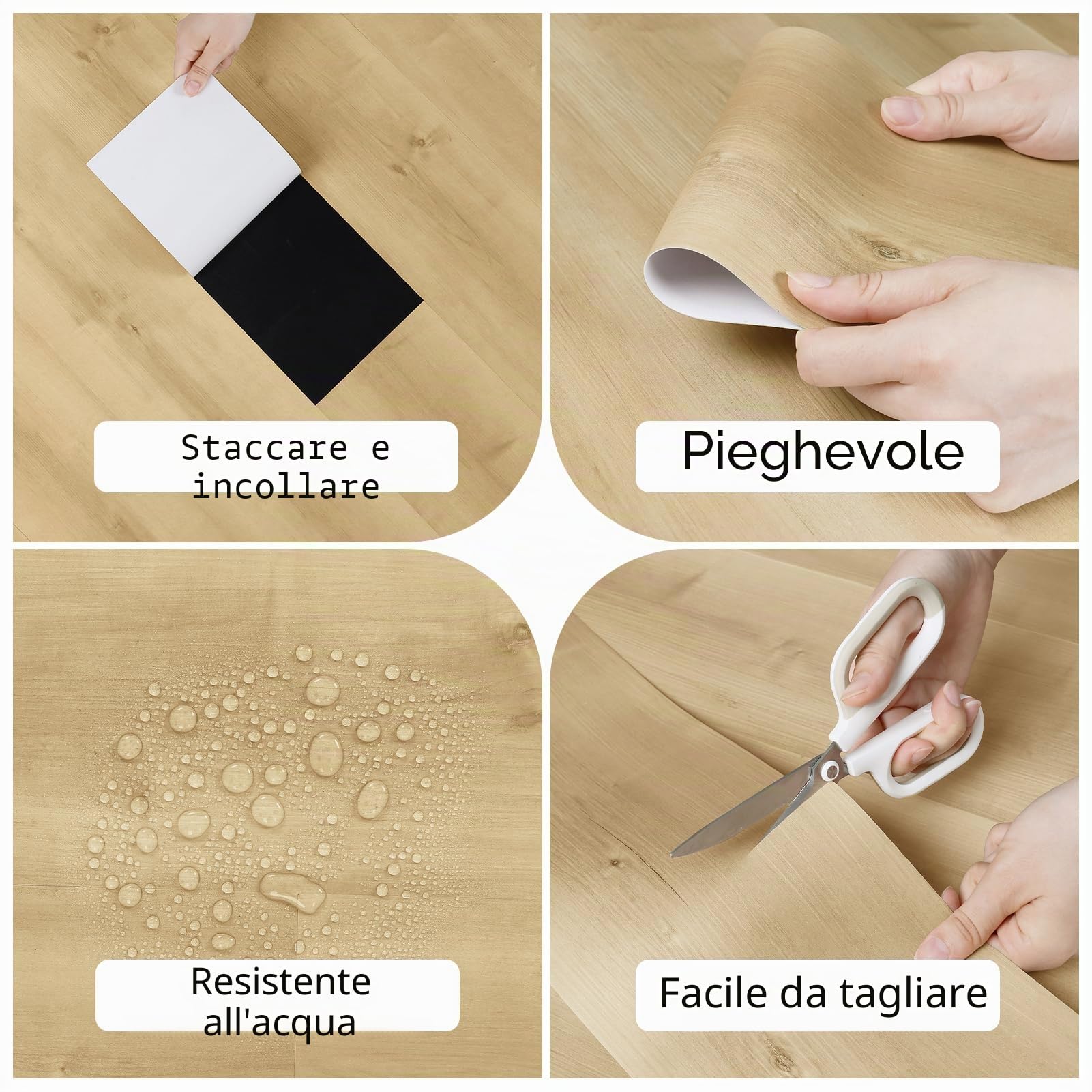 24 Pezzi Pavimento Pvc Adesivo Giallo Piastrelle Adesive Effetto Legno Pavimento Adesivo Per Interni Piastrelle Adesive Cucina Bagno Linoleum Pavimento Parquet Laminato Incastro 90 x 15cm