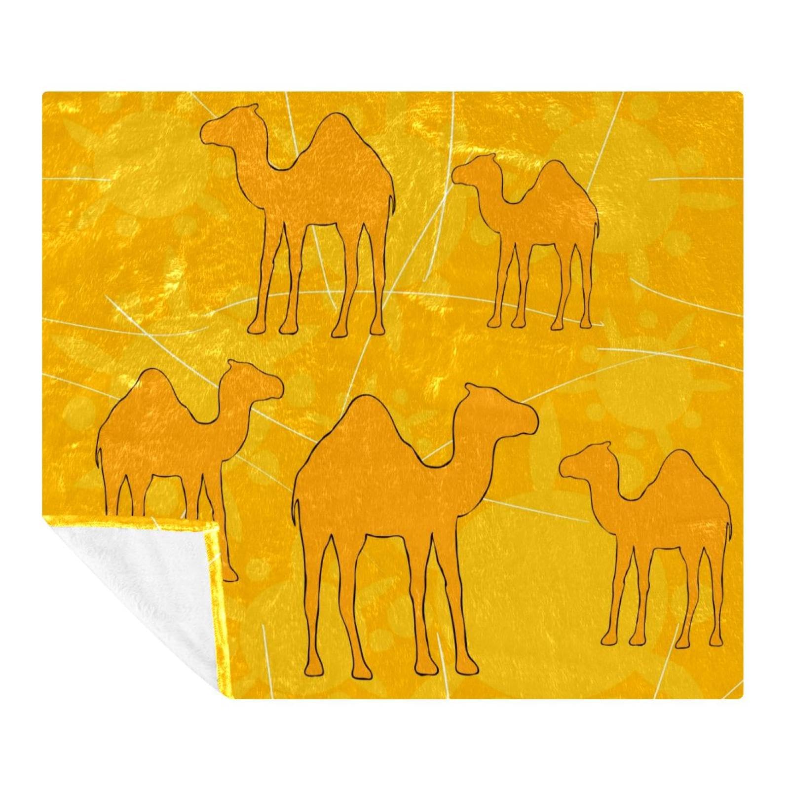 Couverture polaire légère lit et canapé plaid microfibre animaux sauvages 150x200