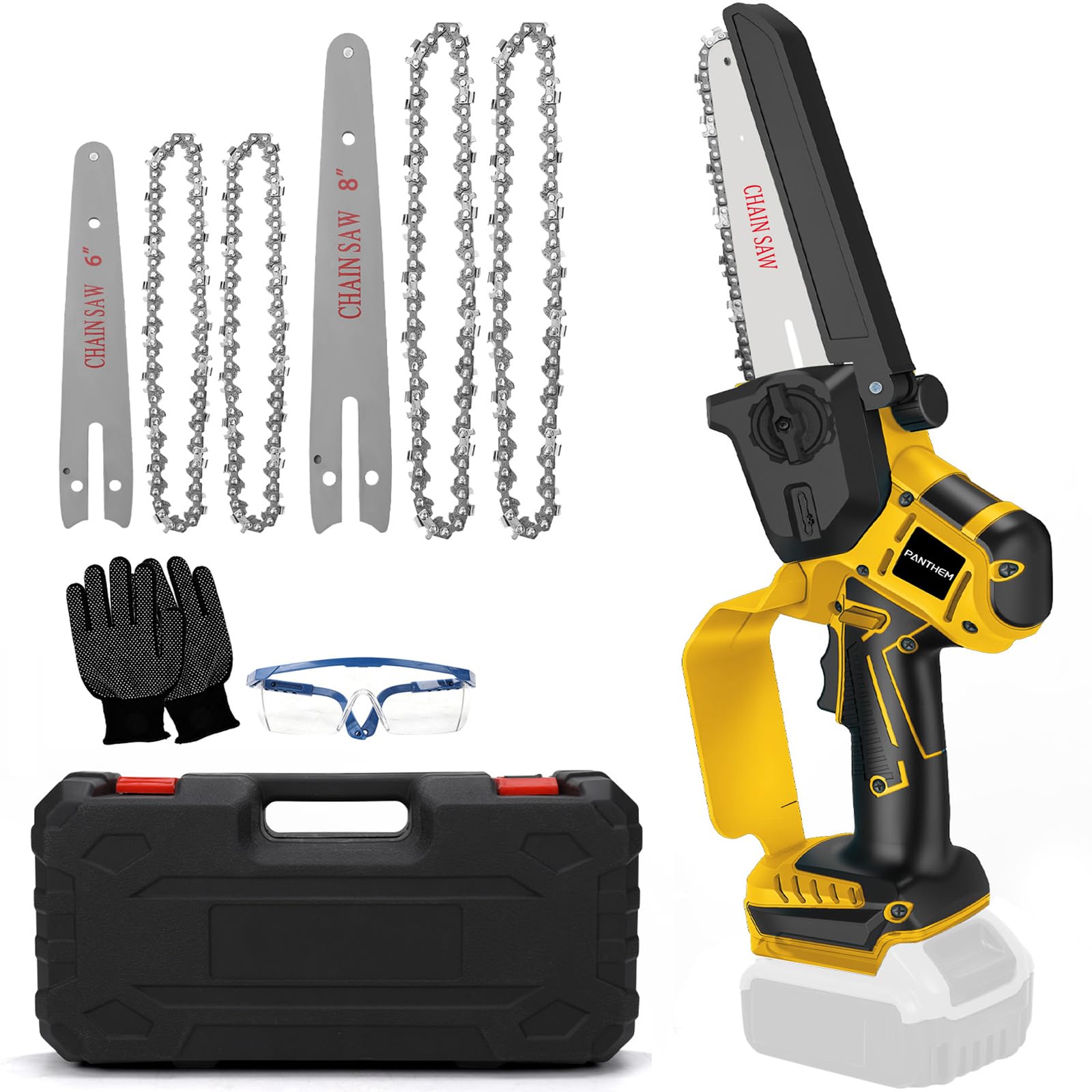 Mini Chainsaw Cordless 8 inch 6 inch Compatible with Dewalt 18V 20V