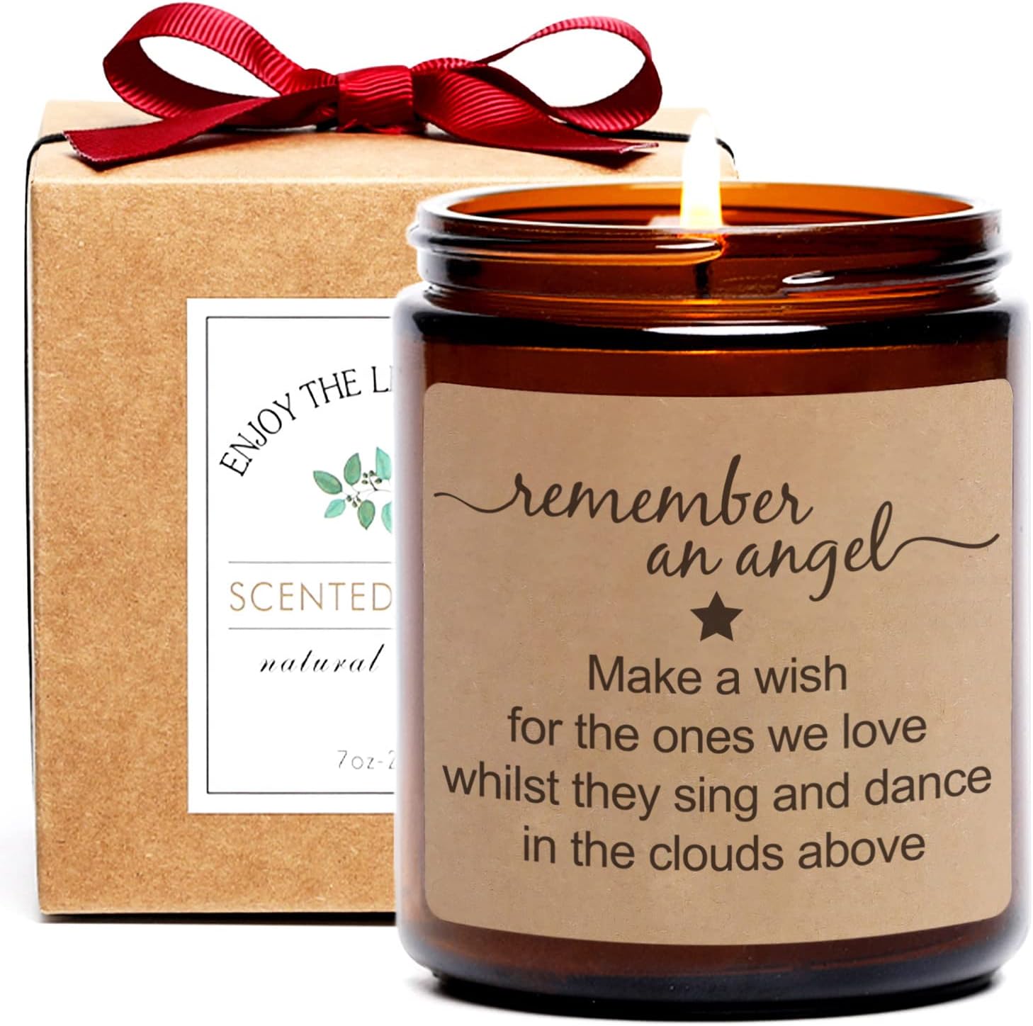 Memorial Gifts, Remember an Angel, Remembrance Gift, Candle for Loss of