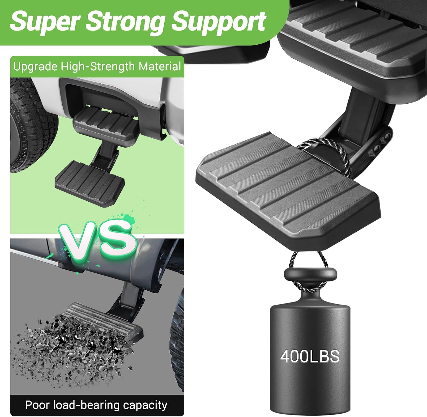 Bed Step,Truck Side Step,Retractable Step Compatible with 2023 2024 2025 Ford F-250 Super Duty, Driver Left Side, Folding Truck Step Replace VPC3Z-17A958-D