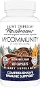 Host Defense MyCommunity Capsules - 17 Species Blend Mushroom Supplement for Immune Support - Herbal Aid with Lion's Mane, Reishi. Chaga, Cordyceps, Turkey Tail & More - 60 Capsules (30 Servings)*