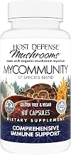 Host Defense MyCommunity Capsules - 17 Species Blend Mushroom Supplement for Immune Support - Herbal Aid with Lion's Mane, Reishi. Chaga, Cordyceps, Turkey Tail & More - 60 Capsules (30 Servings)*