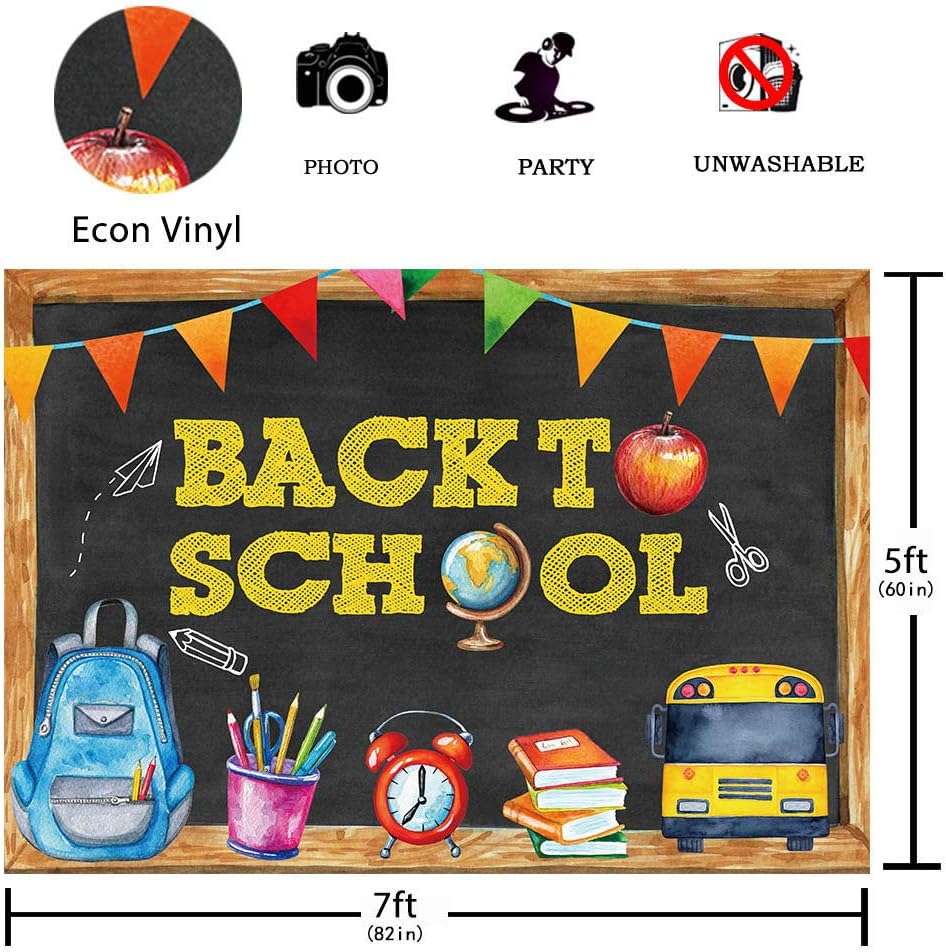 Allenjoy Back To School Photography Backdrop Blackboard for Student ...