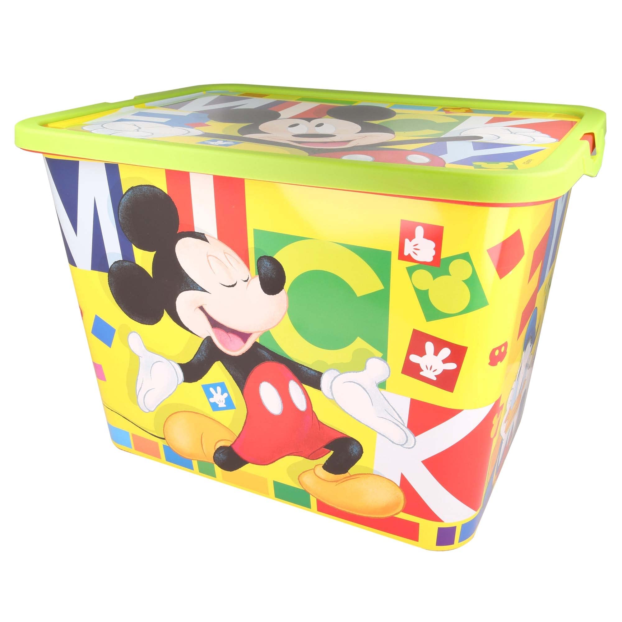 Stor 8412497023066Storage Box Click, capacità 23 Litri, acquerelli Mickey