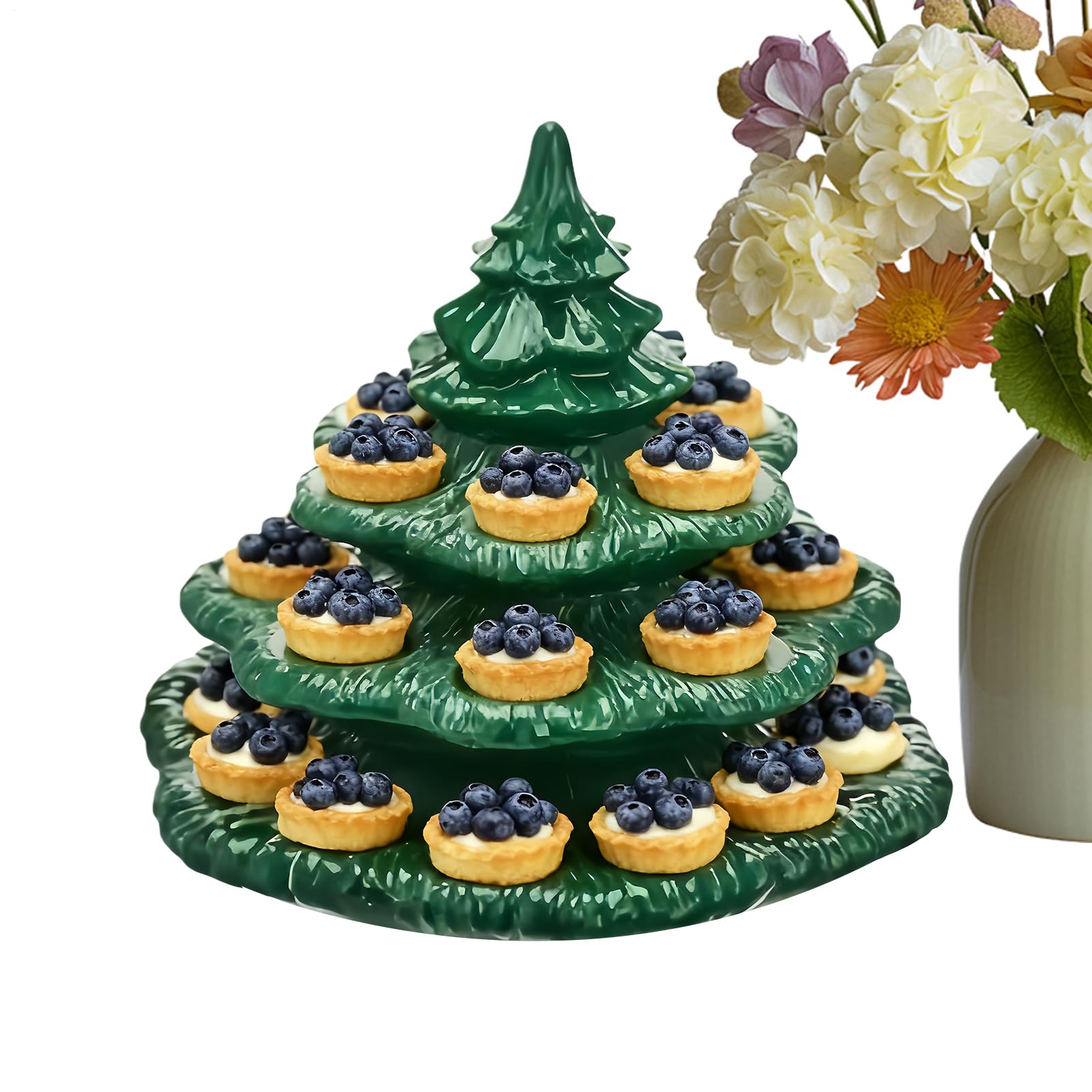 Plateau de service pour œufs farcis support 26 trous pour buffet mariage
