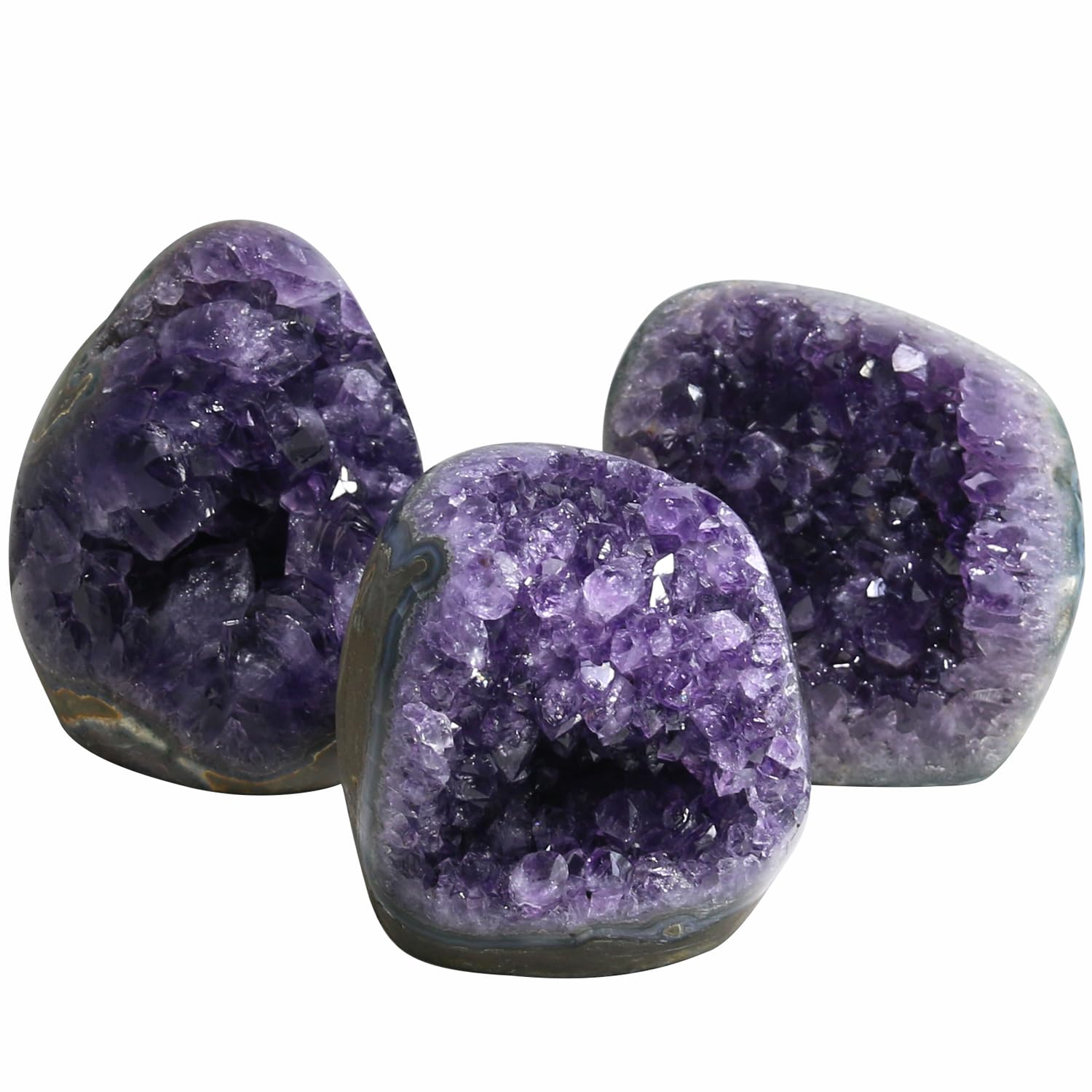 Amethyst Crystal Rock, Real Amethyst Stone, Amathesis Crystal Cluster Geode, Purple Crystals and Healing Stones, Amatista Piedra Natural, Cuarzos Originales De Energia Y Piedras, Columnar (500g)