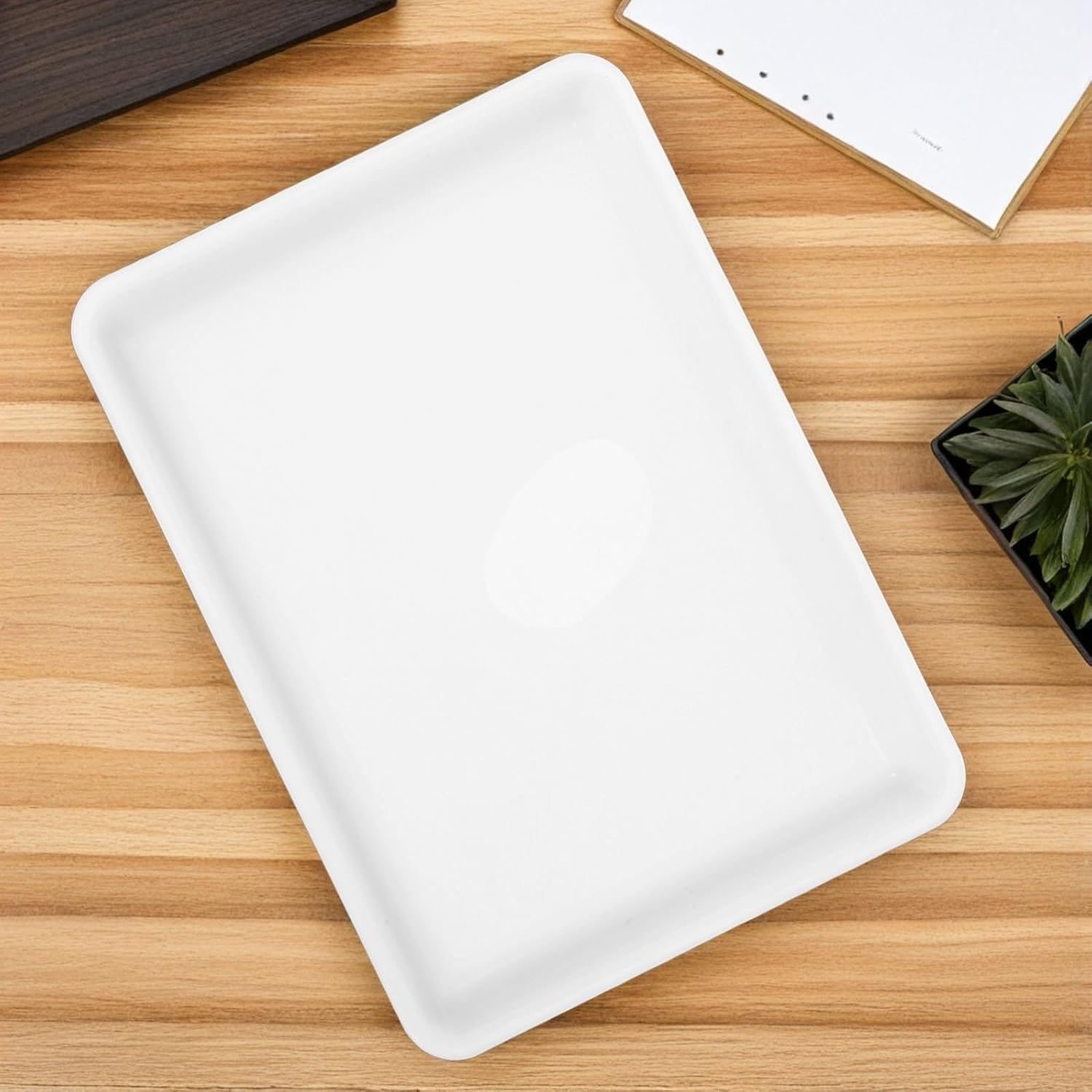 3pcs Plastic Paint Palette Tray Set Lightweight Paint Trays for Mixing Colors in Art Projects and Education Activities
