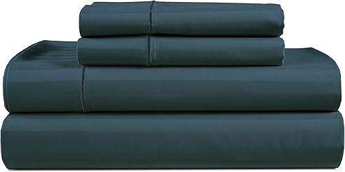 Sábanas tamaño California King, 100% de algodón egipcio, juego de sábanas de 1000 hilos, 4 piezas, sábanas satinadas de lujo, sábanas y fundas de