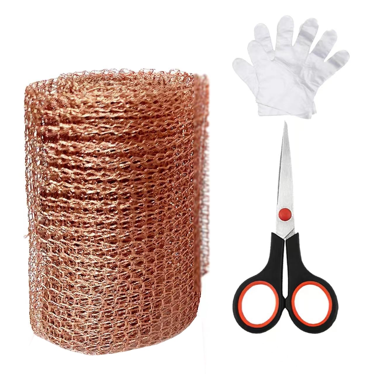 Copper Mesh Rodent Control Copper Wool for Rodent Control Mesh Roll Rodent Mesh Screen for Bat & Snail 5" x 47"
