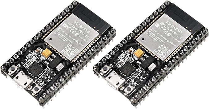 2-Pack ESP32 Dev Board, ESP-WROOM-32, 38-Pin