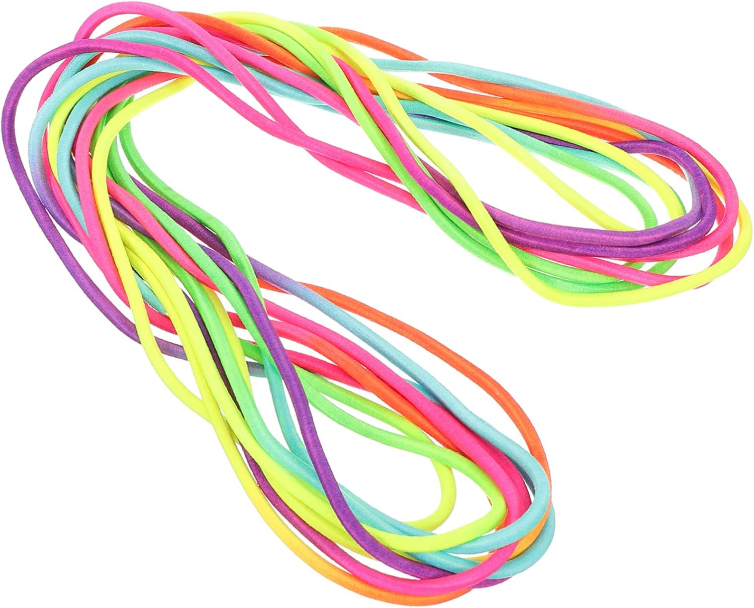 VOSAREA Elastic Rainbow Jump Rope for Adults Skipping Band for Outdoor Fitness School Activities and Fun Exercise