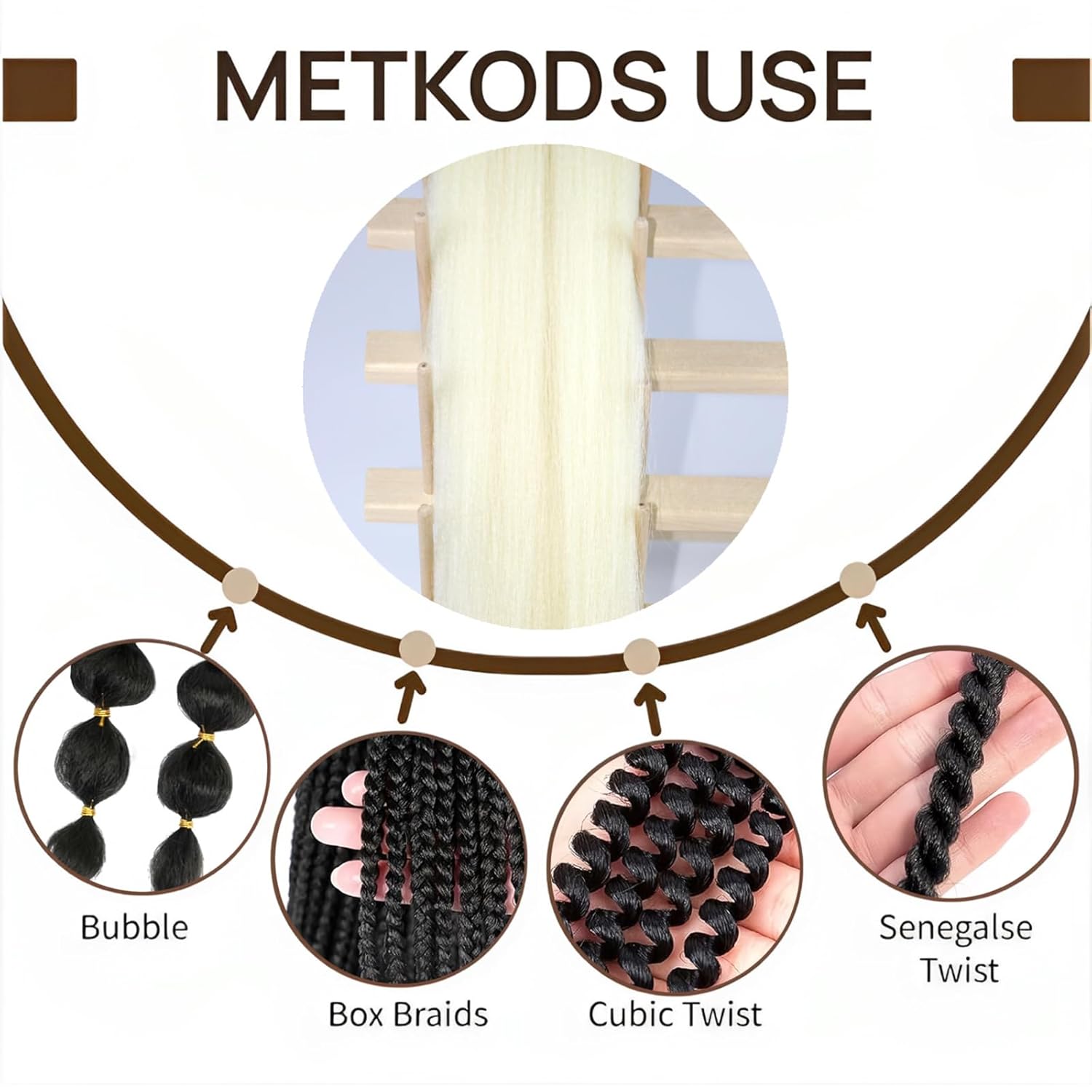 Pre Stretched Braiding Hair 613 EZ Braiding Hair 26 Inch 8 Packs Ombre Itch Free Crochet Twist Hair Hot Water Setting Professional Soft Yaki Texture Synthetic Hair Extensions