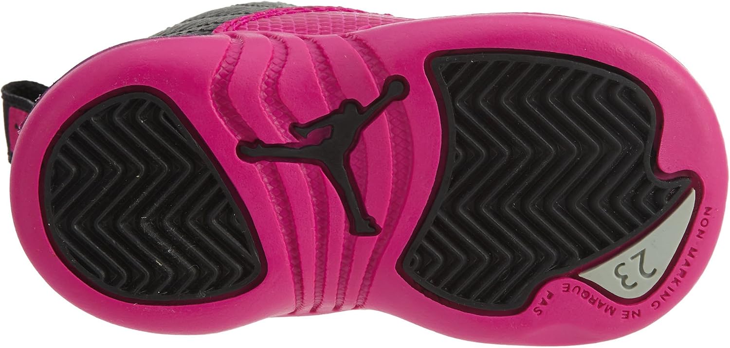NIKE - Air Jordan 12 Retro para niños Gt Rosa/ Plateado metálico 819666-026  Bebitas , Rosado (Black/Deadly Pink/Mtcl Silver), 18 : Amazon.es: Zapatos y  complementos