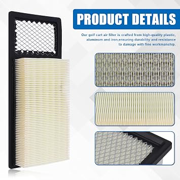 72368G01 Golf Cart Air Filter Compatible with EZGO Medalist TXT 295cc 350cc 1994-2005 4 Cycle 72368-G01 72084-G01 26710-G01