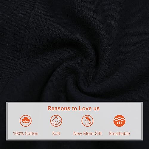 Vista 5 de SOBOWO Pantalones deportivos sólidos para bebé, unisex, de algodón, para recién nacidos, niñas de 0 a 24 meses