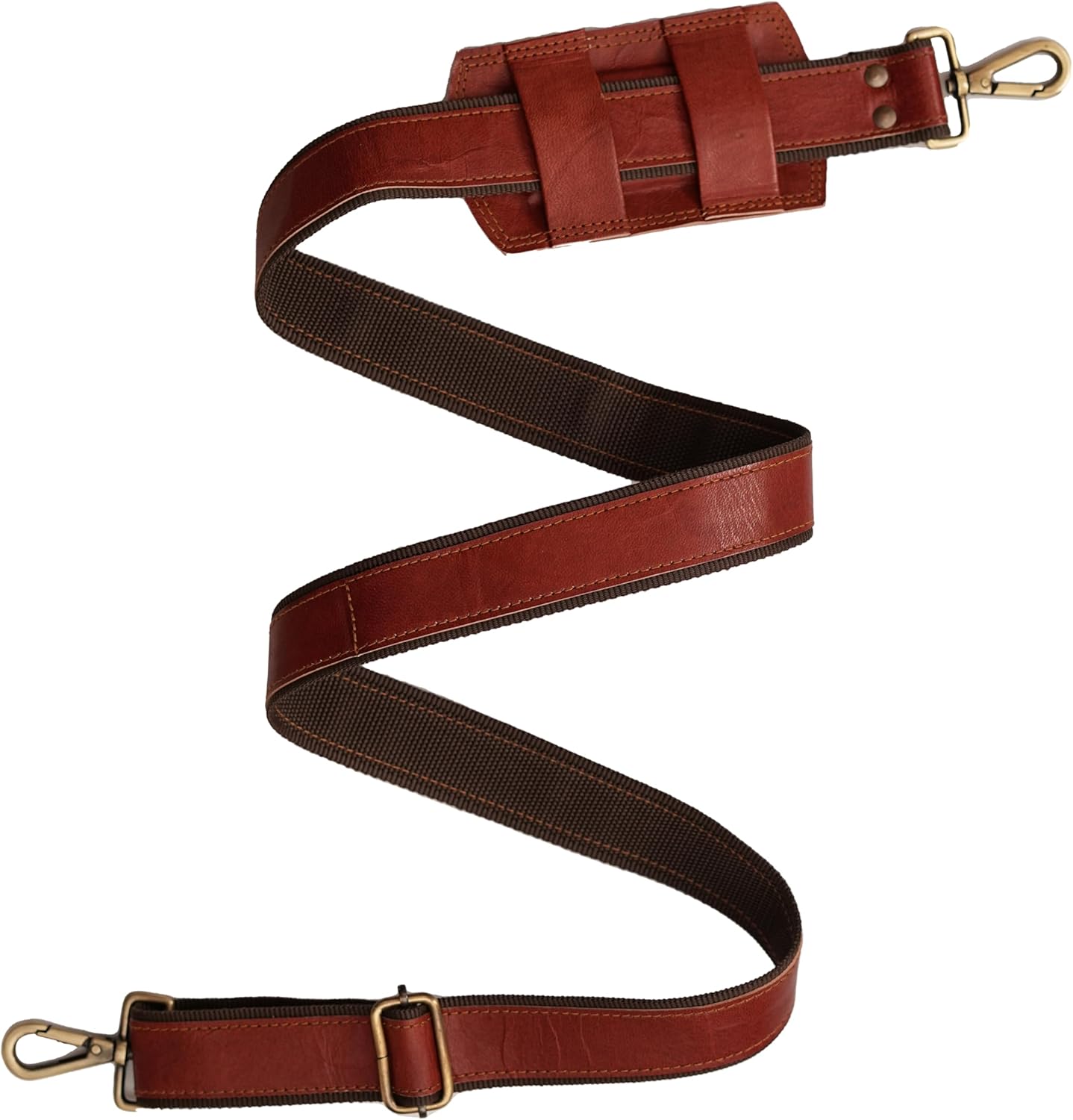 PLW Genuine Leather Shoulder Strap Replacement – 60” Long for Crossbody, Laptop, Messenger, Tote, Satchel, Briefcase Bags