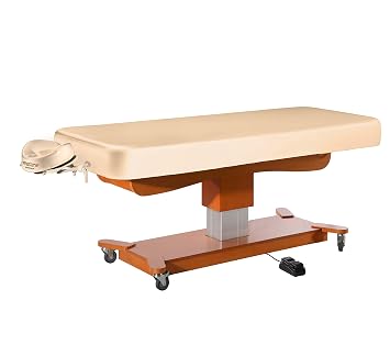 Mt Massage Tables Master Massage 30 MaxKing Comfort Electric Lift Table Package with 3.5" Cloudysoft Sponge System, Cream