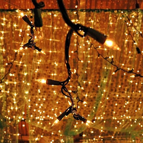 Miniatura 9 de Guirnalda de luces de Navidad con temporizador integrado, 2 paquetes de 50 luces LED de 17 pies de mini batería para exteriores, interiores, patio,