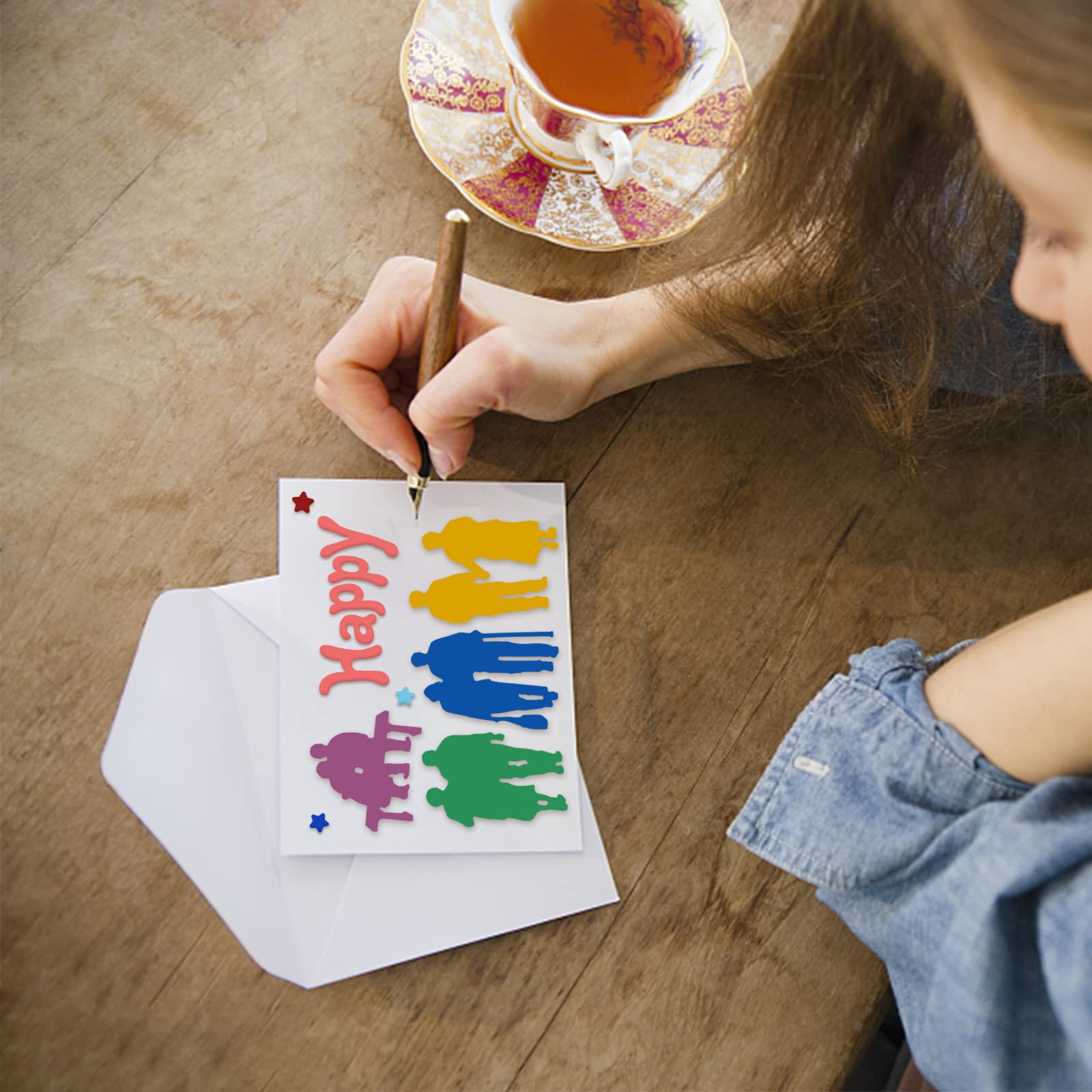 Stencil Per Taglio Metallo Uomo E Donna Stencil Per Scrapbooking - Foto 6