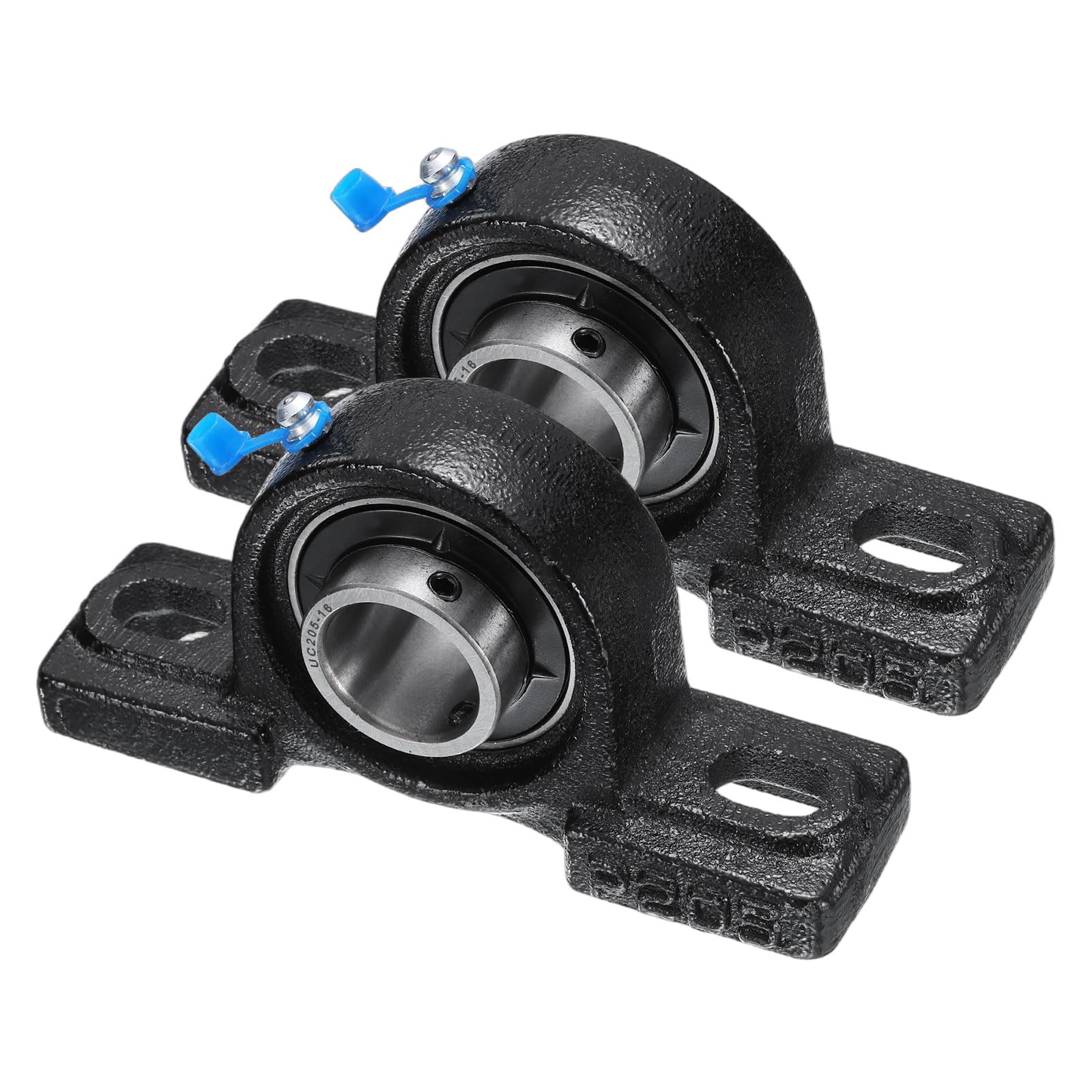 QUARKZMAN 2pz Cuscinetti a blocco a Cuscino UCP205-16 1" Foro Unità di Cuscinetto in Ghisa con Flangia Montata