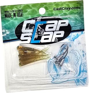 Crap Slap by Cast Cray Loogies Combo Packs - Real Freeze Dried Wax Worm Infused Soft Plastic Panfish and Trout Baits