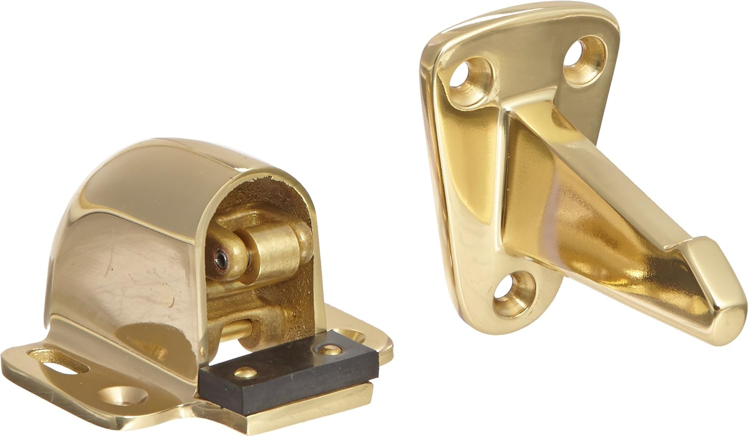 Rockwood 494S.3 Brass Wall Mount Automatic Door Holder with Stop ...