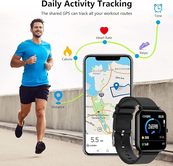 IDEALROYAL Smartwatch Hombre, 1.69\
