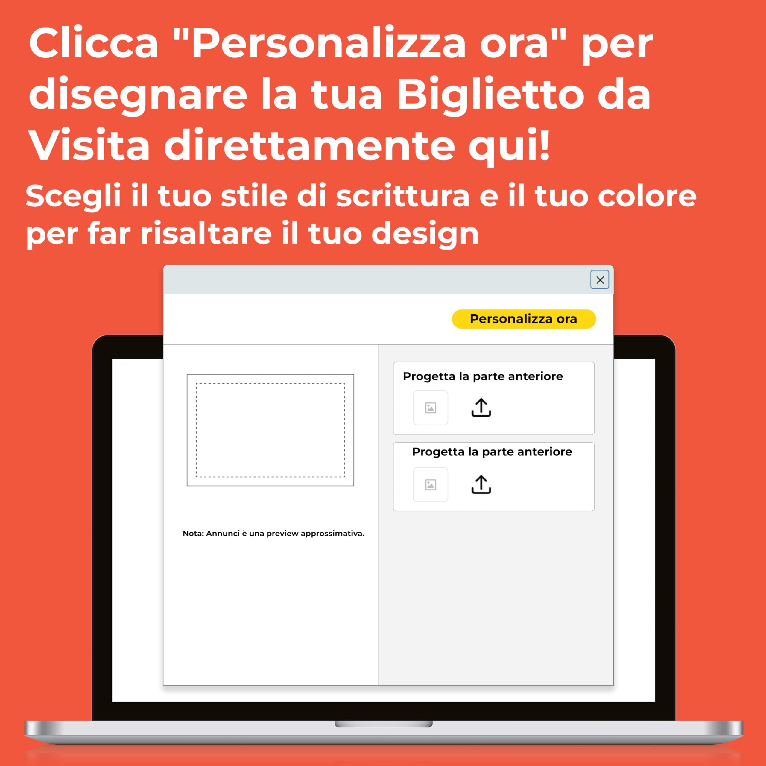Cimpress Biglietti da Visita Personalizzati 100 sztuk 300g/m² Opaco 85x55 mm Fronte Retro