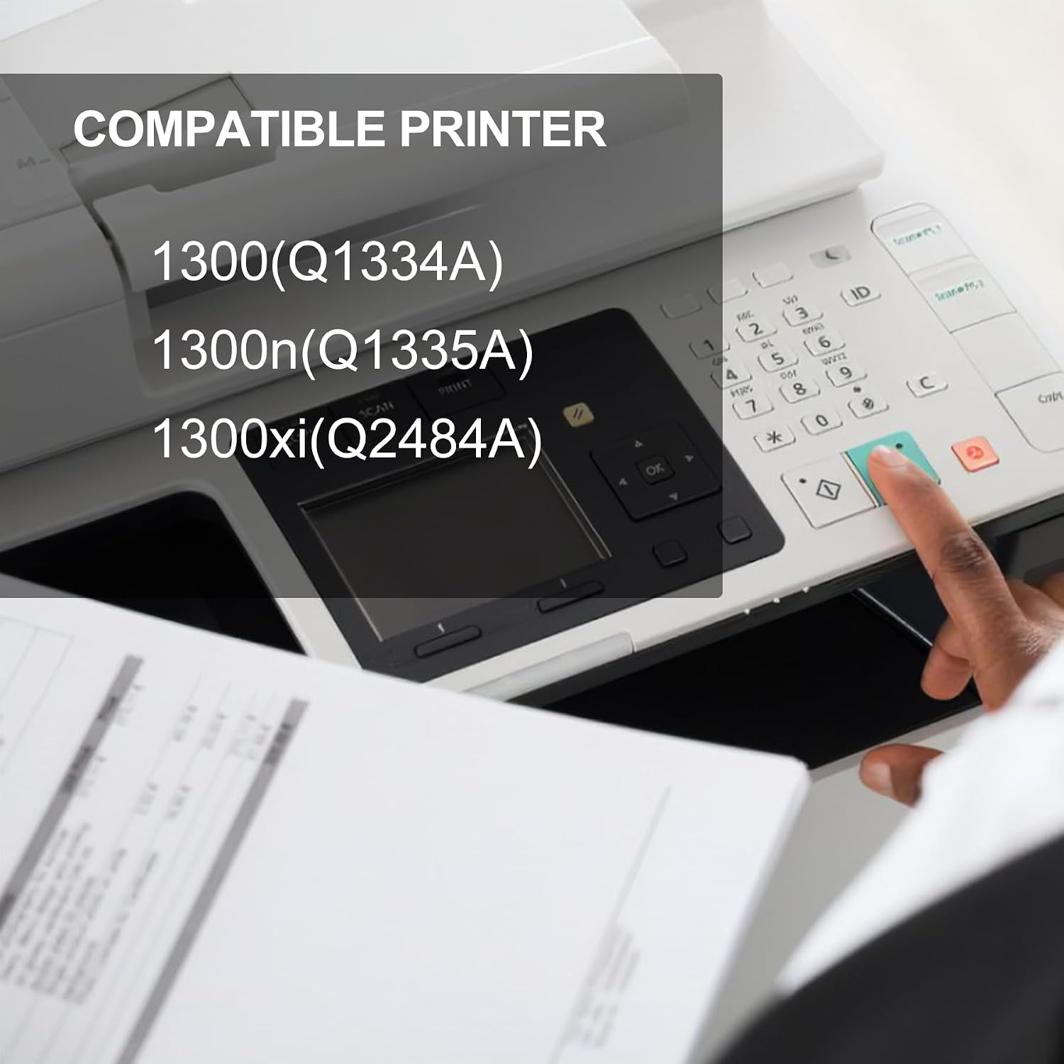 1-Pack Black 13A Q2613A Toner Cartridge: Compatible 13A Q2613A Replacement for HP 1300(Q1334A) 1300n(Q1335A) 1300xi(Q2484A) Printer