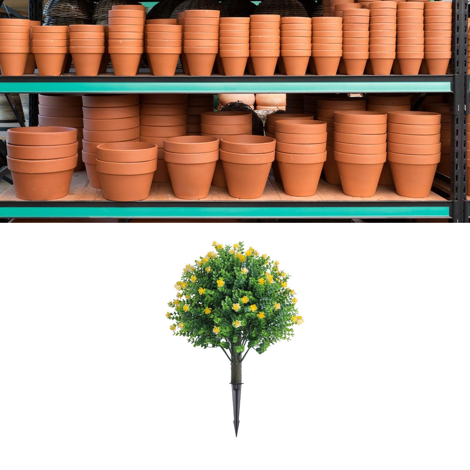 Realistyczne 2 szt. Sztuczne Rośliny Eukaliptusowe z Kolcami PE Drzewami Topiary 19,7 Cala Łatwa Konserwacja na Domowym Balkonie