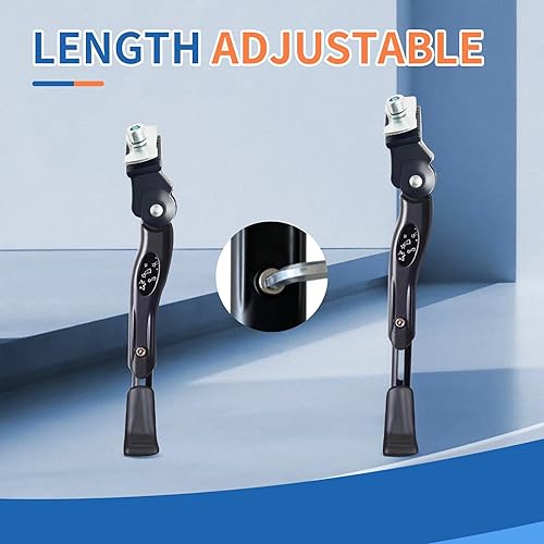 Miniatura 4 de LEICHTEN Soporte de soporte para bicicleta de 16, 18, 20 pulgadas, ajustable, para niños, aleación de aluminio, soporte de almacenamiento