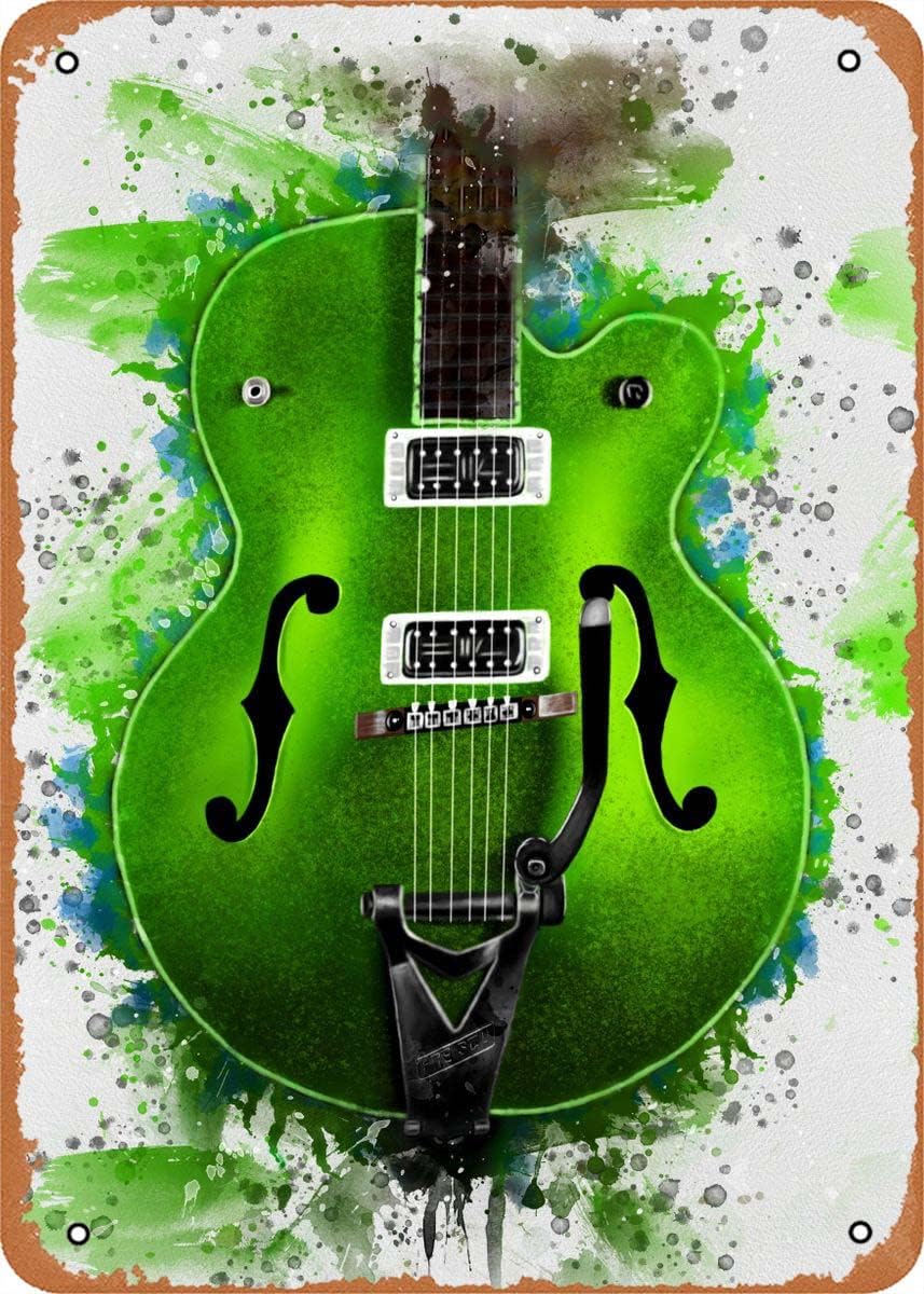 Brian Setzer Guitar Classic Guitar Tin Signs,Music Theme